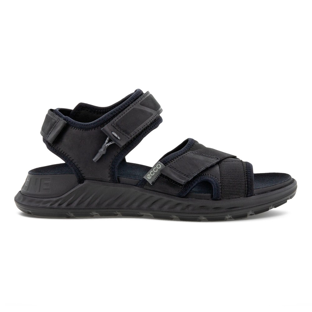 ECCO Mens Sandals Black - Exowrap 3S Velcro - FUP-703418